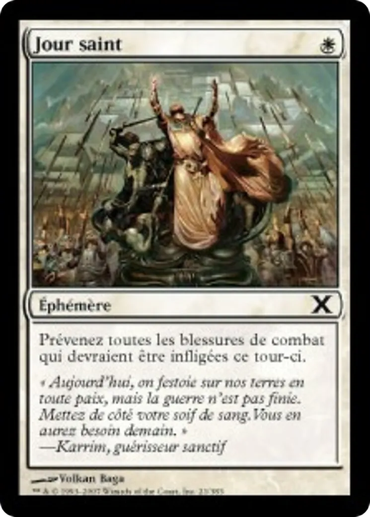 Jour saint — Tenth Edition — Magic: The Gathering