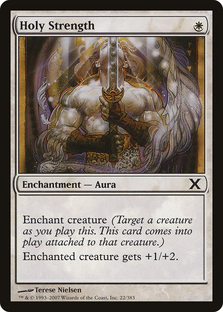 Holy Strength — Tenth Edition — Magic: The Gathering