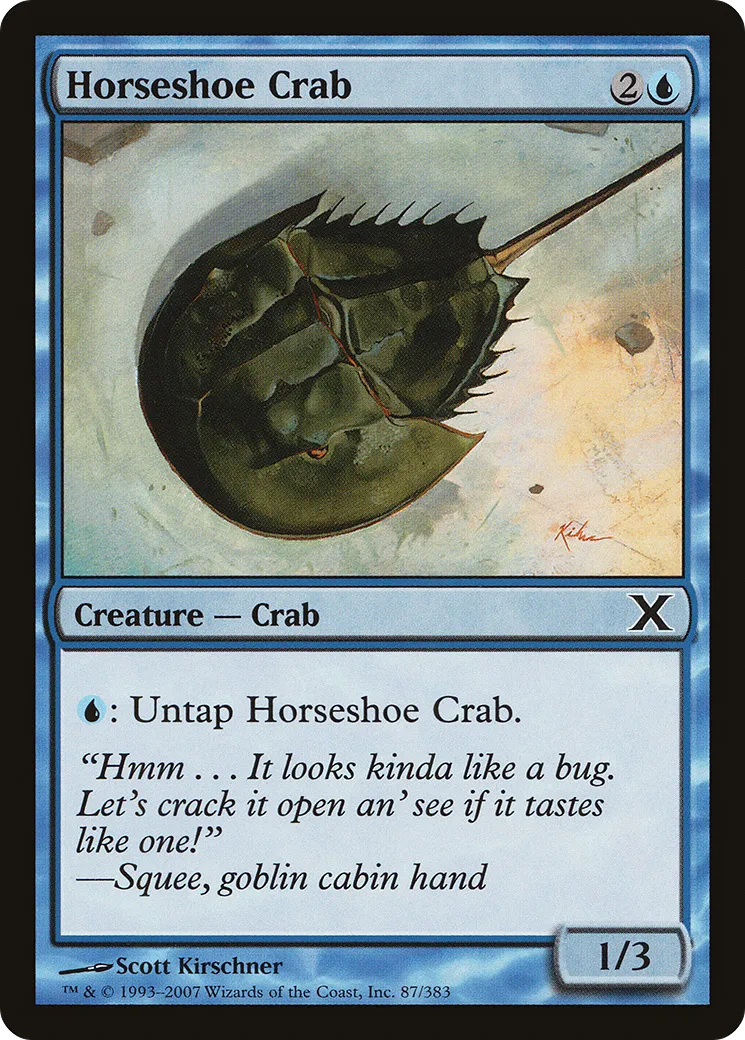 Horseshoe Crab — Tenth Edition — Magic: The Gathering
