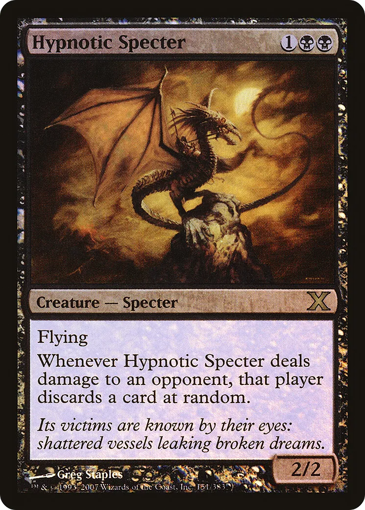 Hypnotic Specter — Tenth Edition — Magic: The Gathering