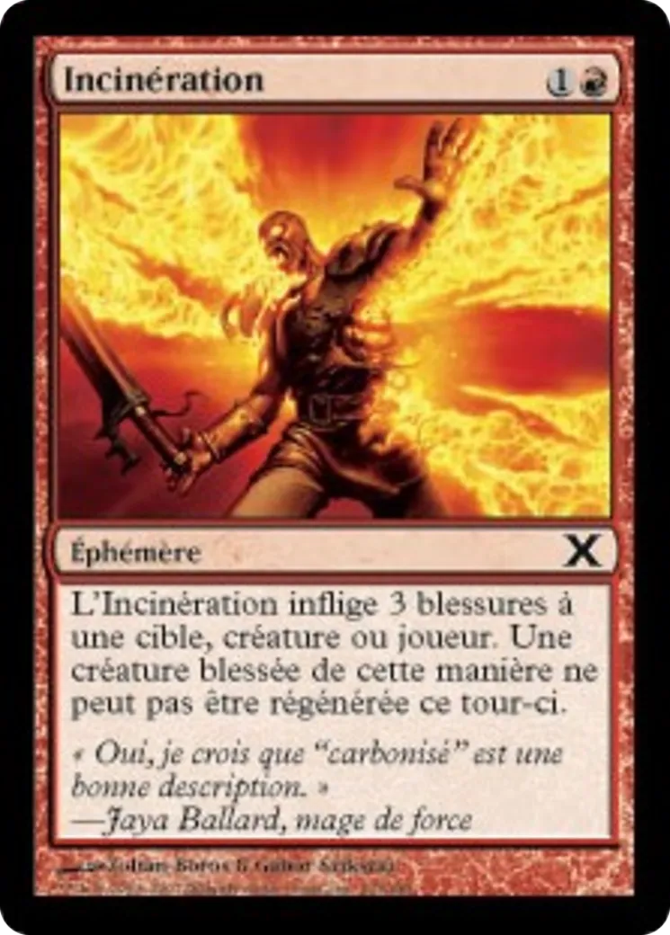 Incinération — Tenth Edition — Magic: The Gathering