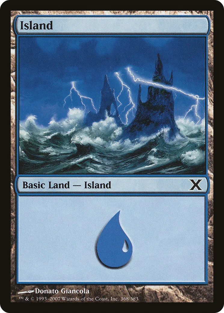 Island — Tenth Edition — Magic: The Gathering