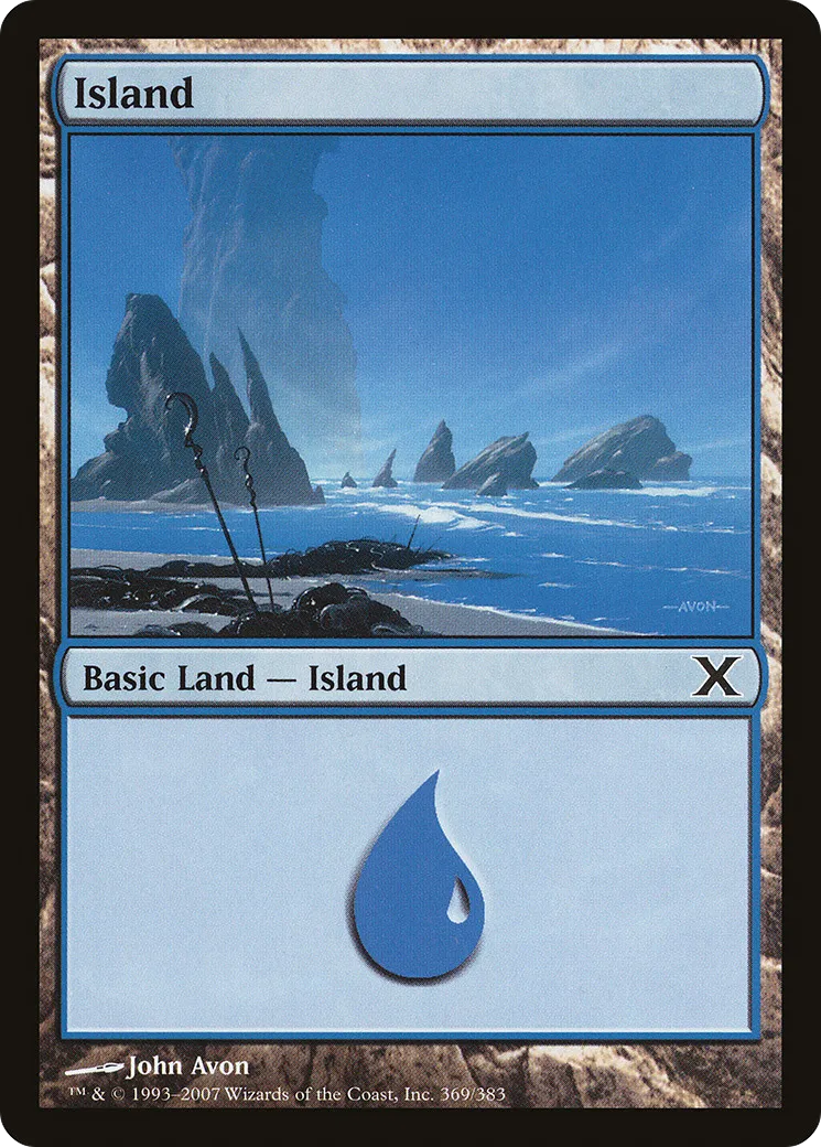 Island — Tenth Edition — Magic: The Gathering