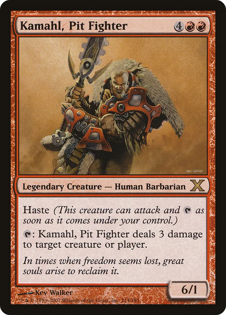 Kamahl, Pit Fighter — Tenth Edition — Magic: The Gathering