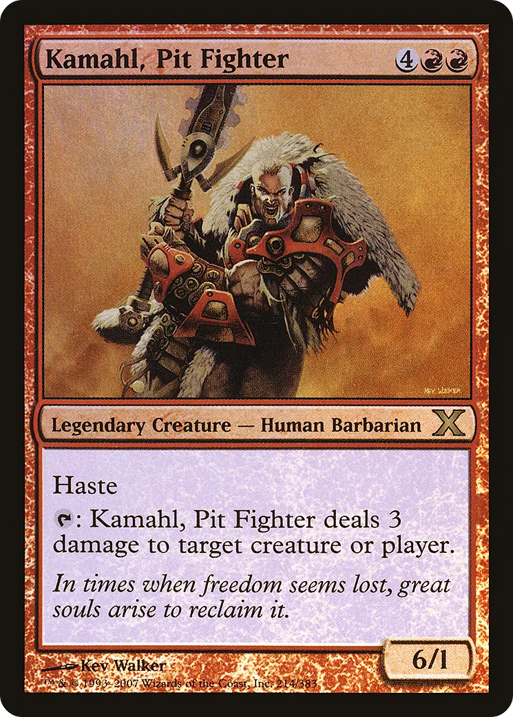 Kamahl, Pit Fighter — Tenth Edition — Magic: The Gathering