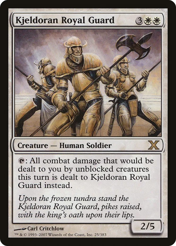 Kjeldoran Royal Guard — Tenth Edition — Magic: The Gathering