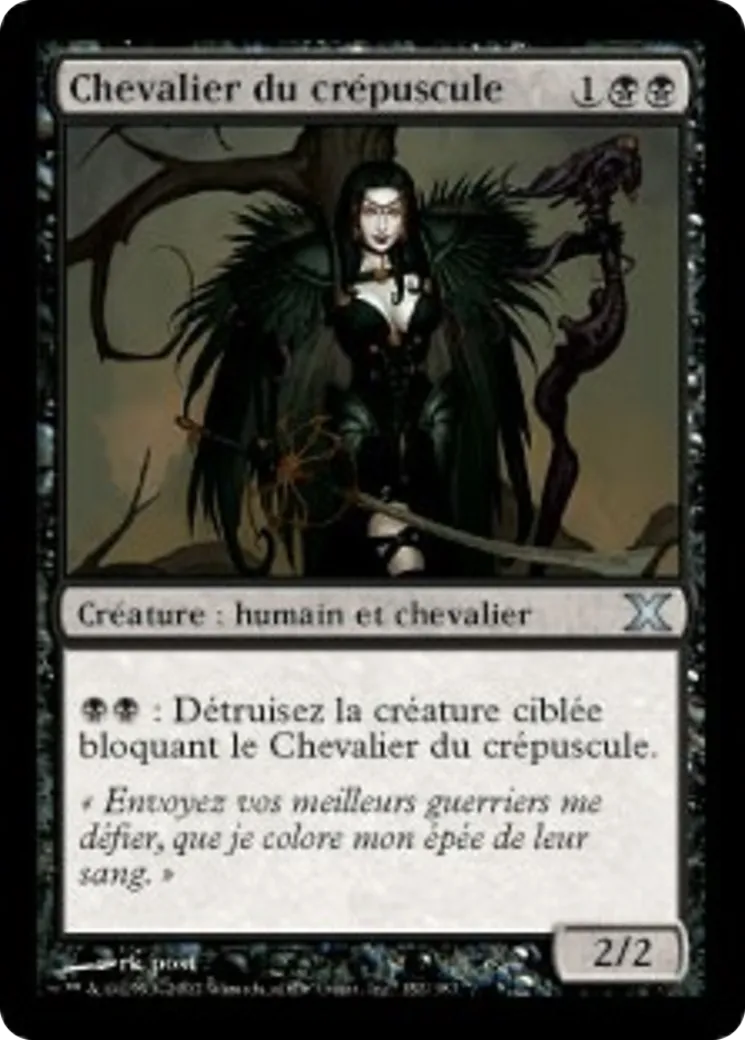 Chevalier du crépuscule — Tenth Edition — Magic: The Gathering