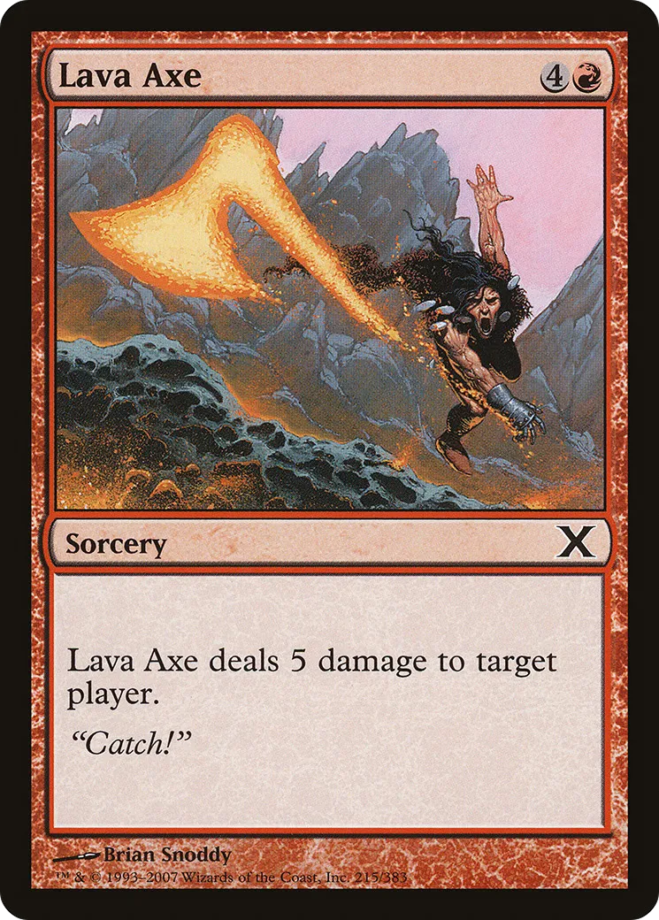 Hache de lave — Tenth Edition — Magic: The Gathering