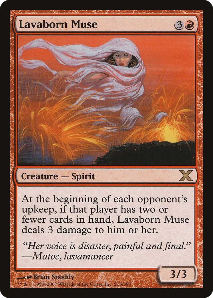 Lavaborn Muse — Tenth Edition — Magic: The Gathering