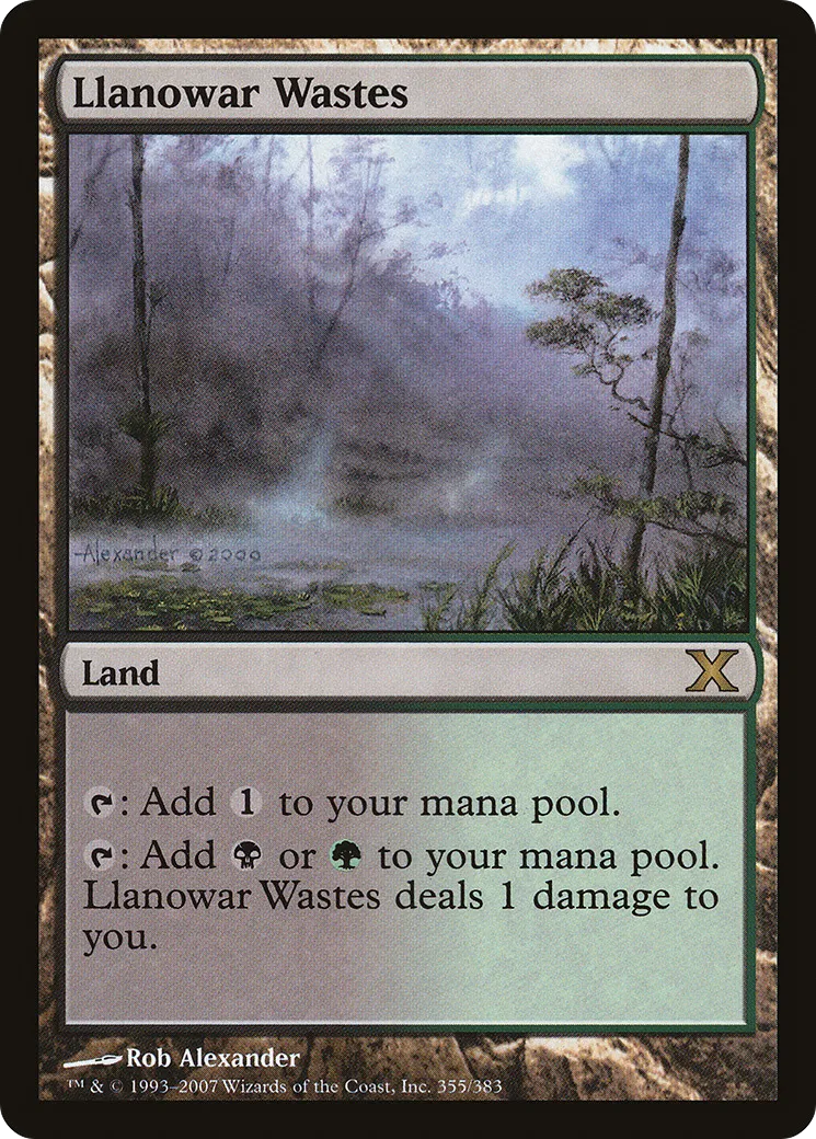 Llanowar Wastes — Tenth Edition — Magic: The Gathering