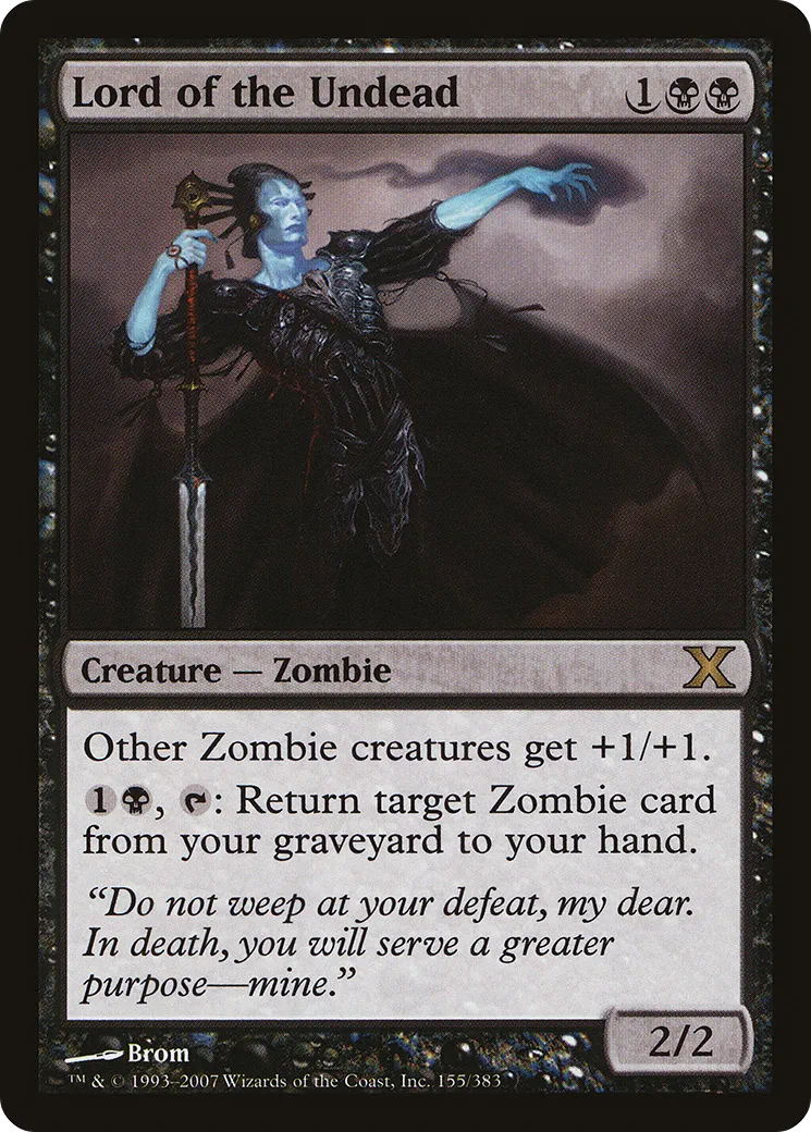 Lord of the Undead — Tenth Edition — Magic: The Gathering