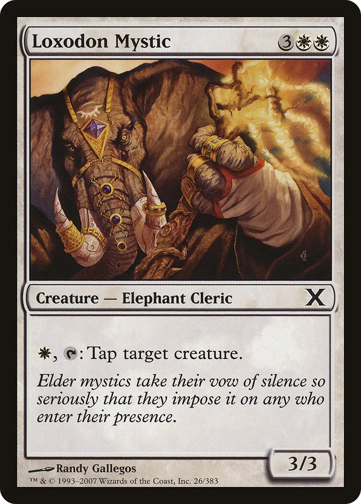 Loxodon Mystic — Tenth Edition — Magic: The Gathering