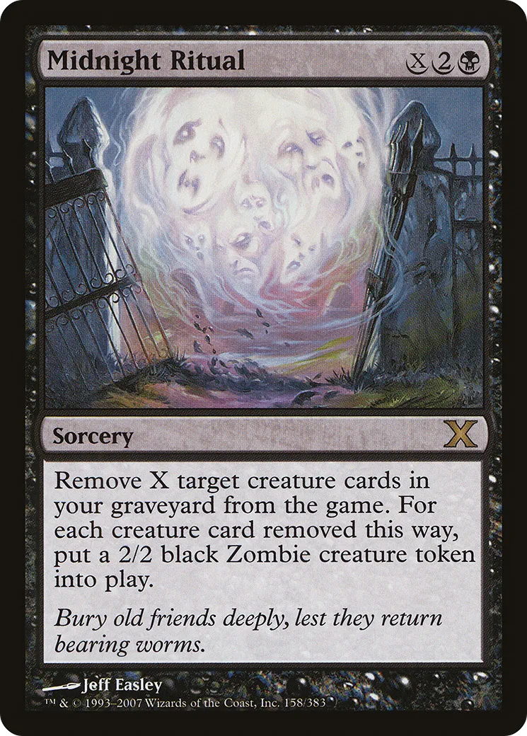 Rituel de minuit — Tenth Edition — Magic: The Gathering