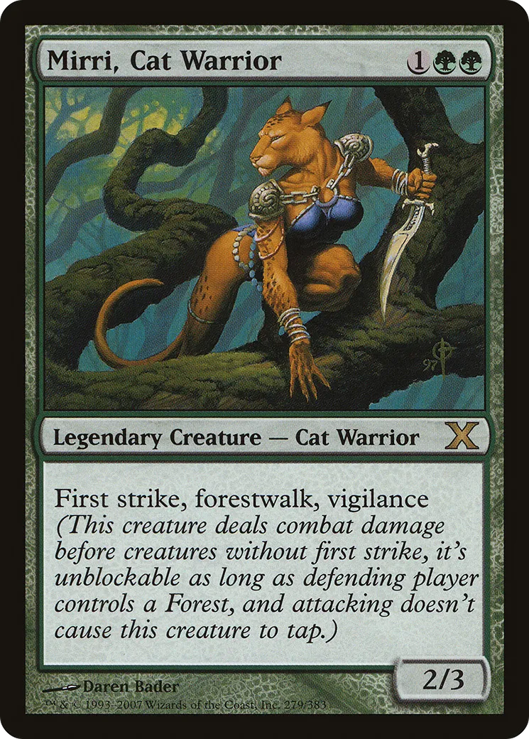 Mirri, Cat Warrior — Tenth Edition — Magic: The Gathering