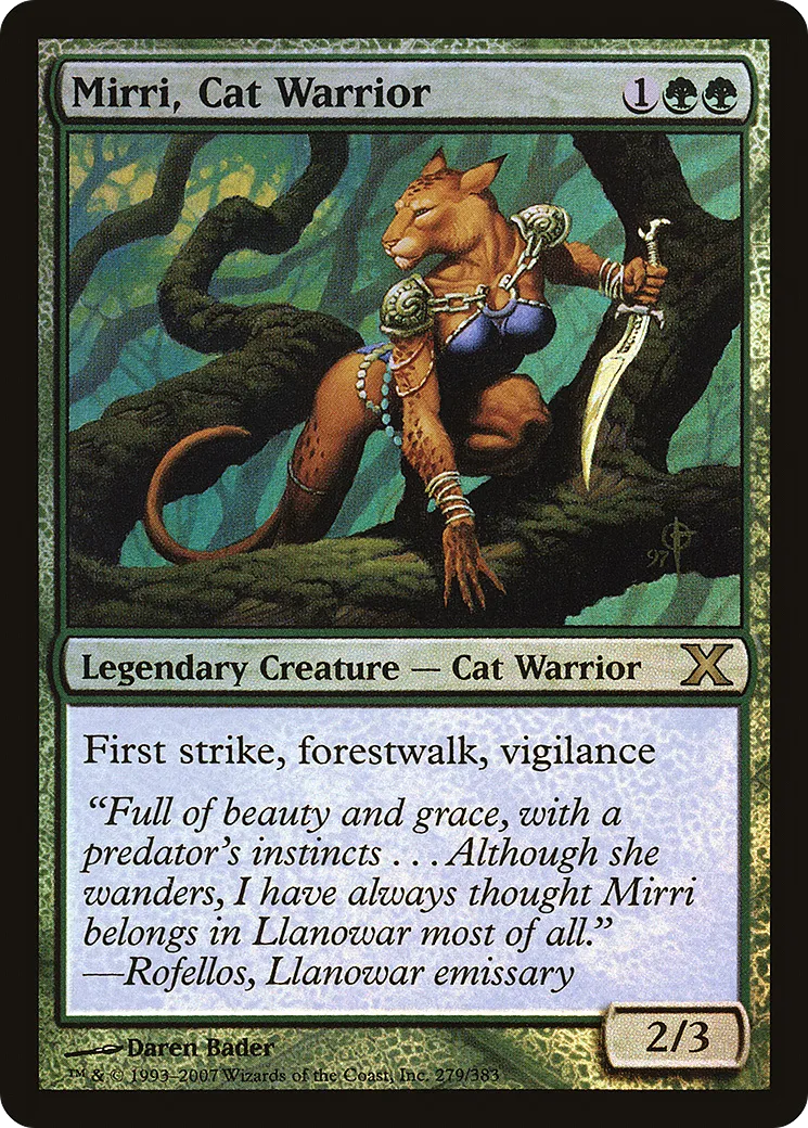 Mirri, Cat Warrior — Tenth Edition — Magic: The Gathering