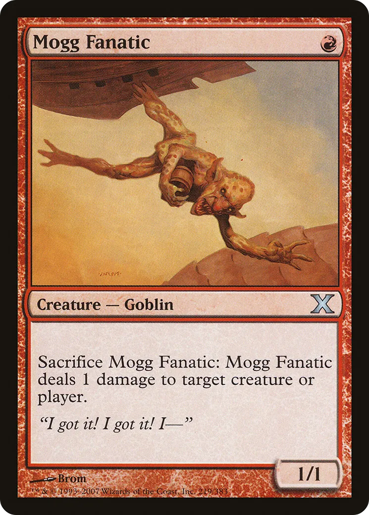 Mogg Fanatic — Tenth Edition — Magic: The Gathering