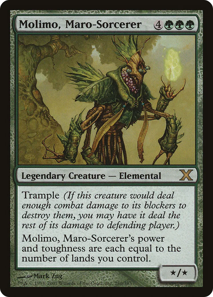 Molimo, Maro-Sorcerer from Tenth Edition - Magic: The Gathering