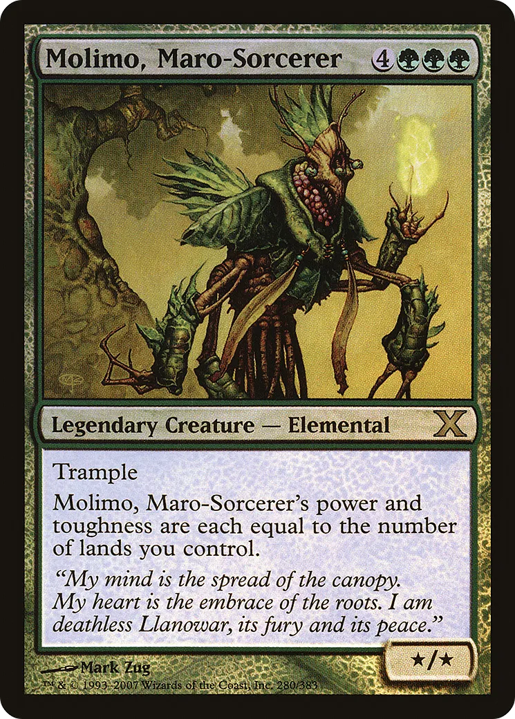 Molimo, Maro-Sorcerer — Tenth Edition — Magic: The Gathering