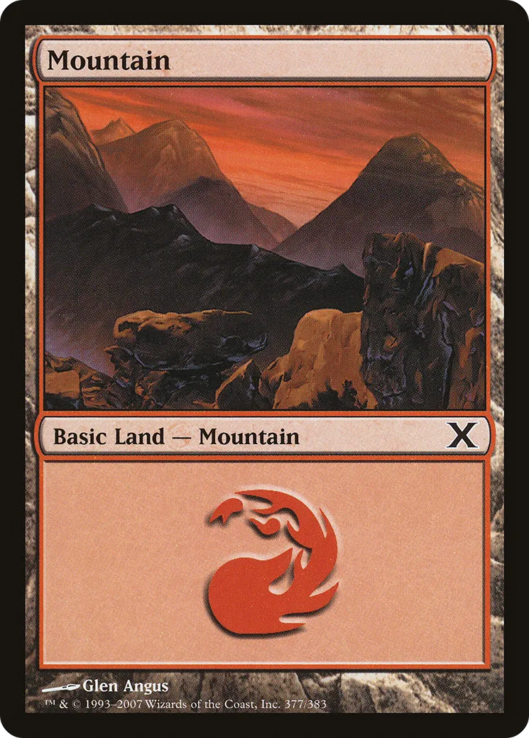Mountain — Tenth Edition — Magic: The Gathering