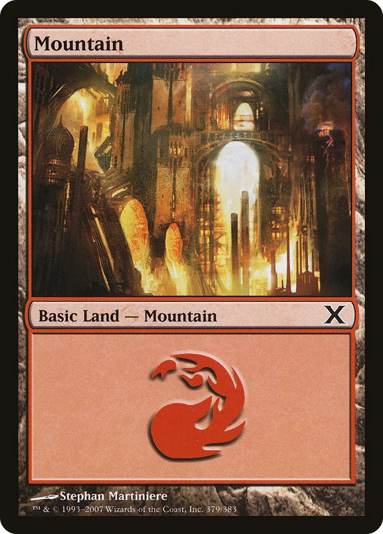 Mountain — Tenth Edition — Magic: The Gathering