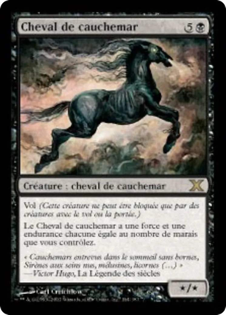 Cheval de cauchemar — Tenth Edition — Magic: The Gathering