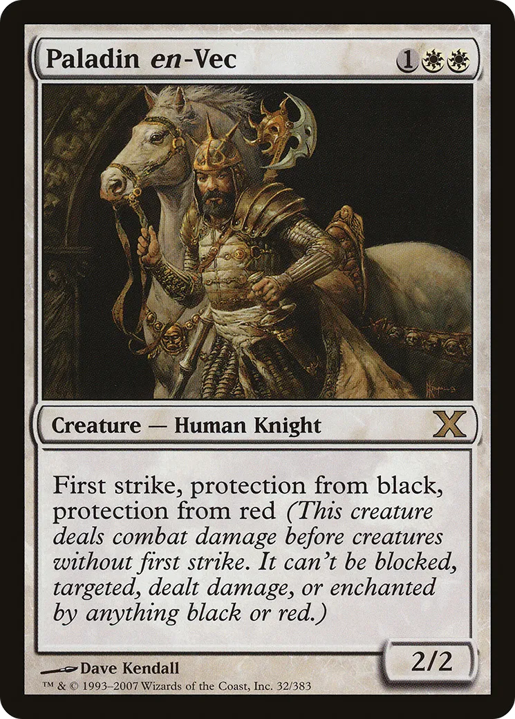 Paladin en-Vec — Tenth Edition — Magic: The Gathering