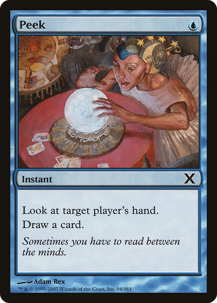 Peek — Tenth Edition — Magic: The Gathering