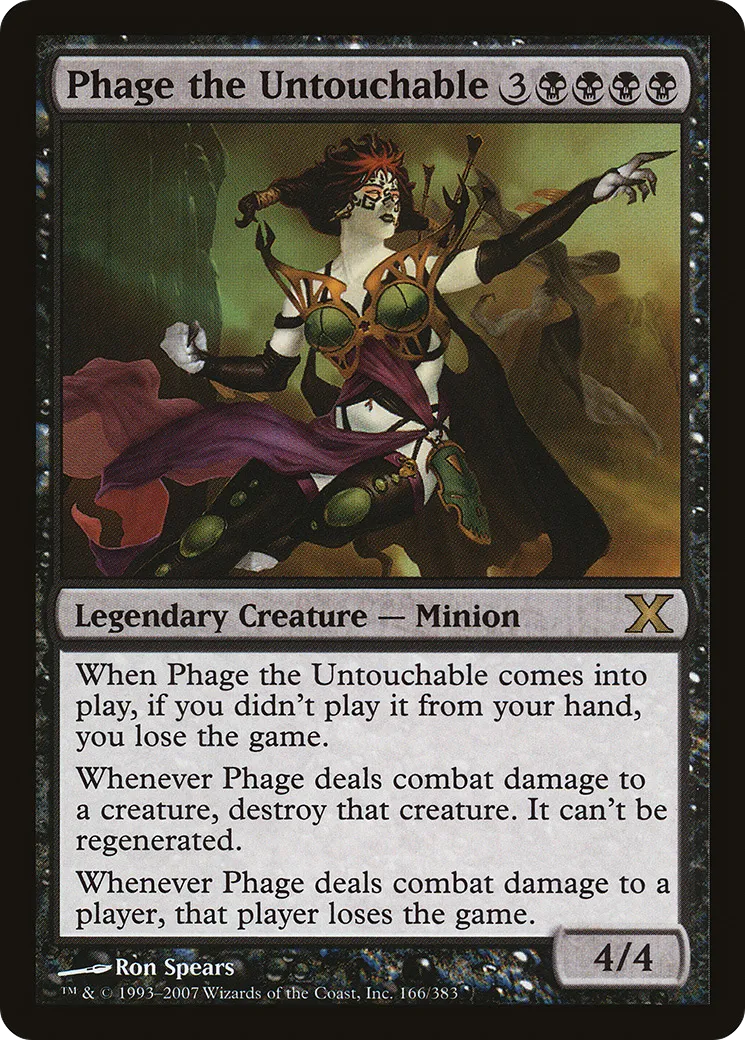 Phage l'Intouchable — Tenth Edition — Magic: The Gathering