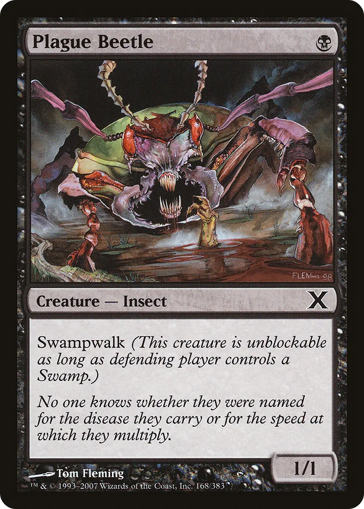 Plague Beetle — Tenth Edition — Magic: The Gathering