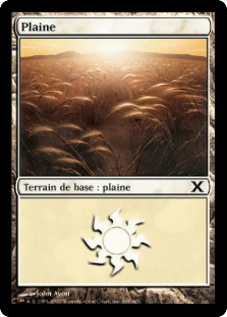 Plaine — Tenth Edition — Magic: The Gathering