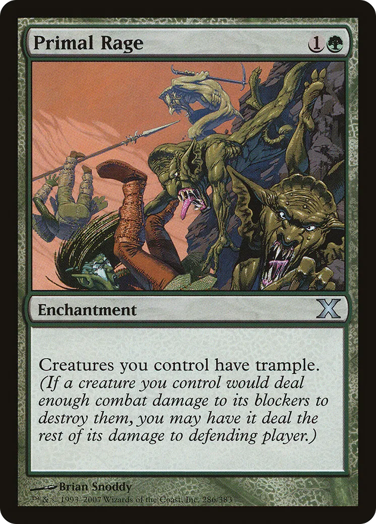 Primal Rage — Tenth Edition — Magic: The Gathering