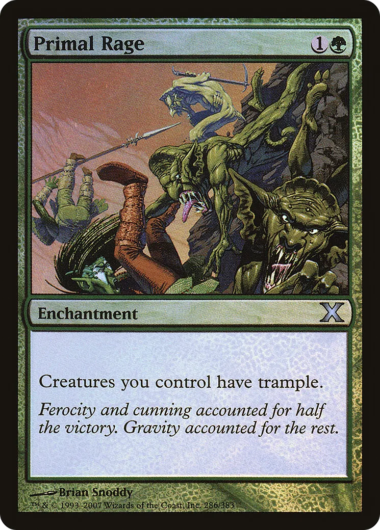Primal Rage — Tenth Edition — Magic: The Gathering