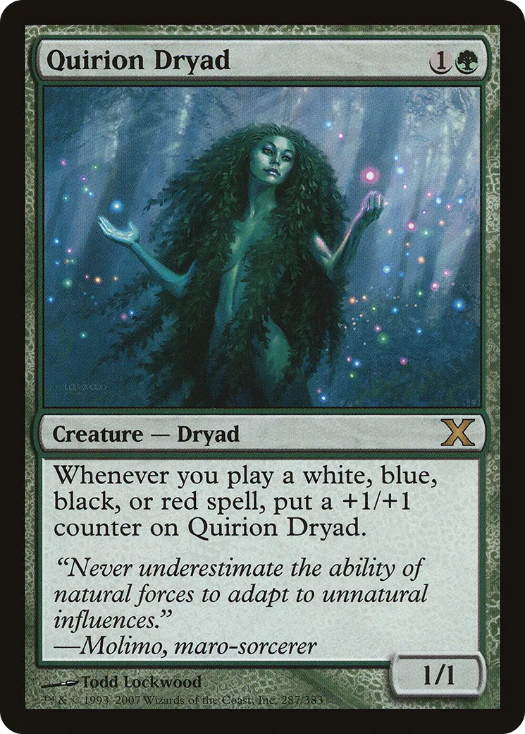 Quirion Dryad — Tenth Edition — Magic: The Gathering