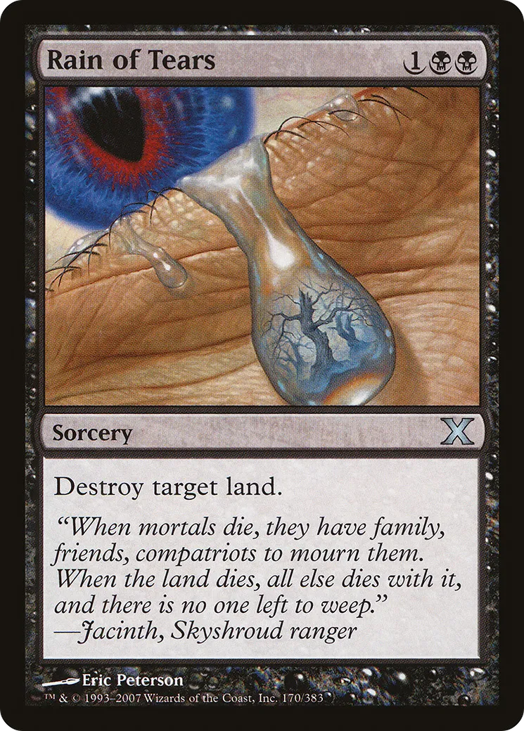Rain of Tears — Tenth Edition — Magic: The Gathering