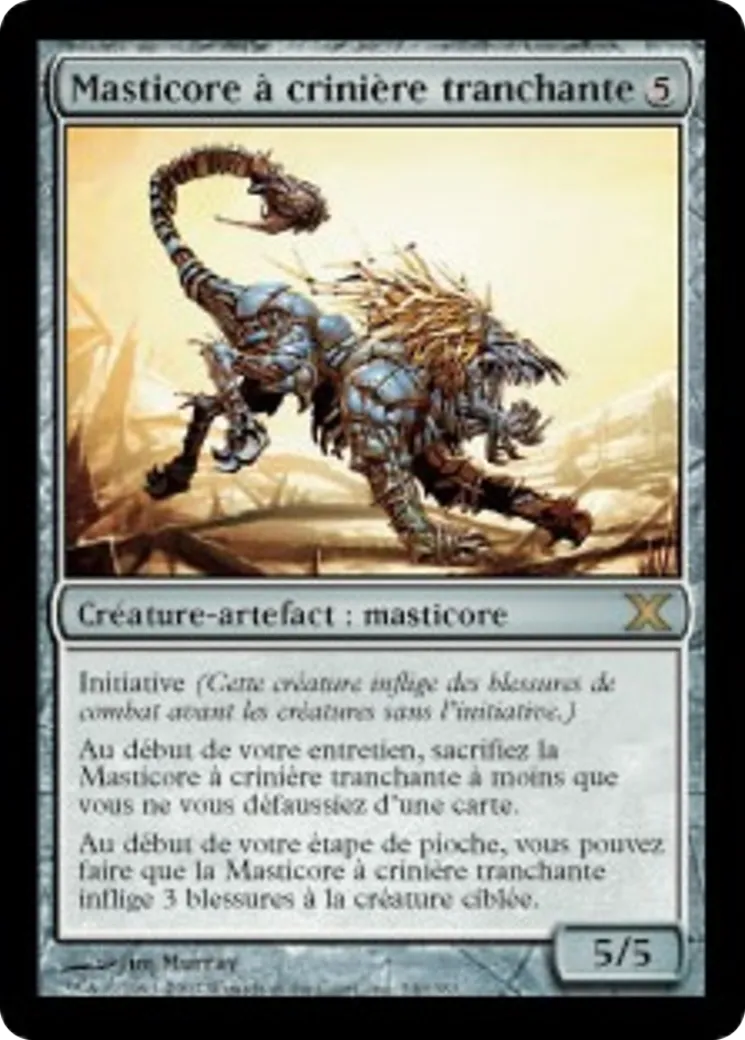 Masticore à crinière tranchante — Tenth Edition — Magic: The Gathering