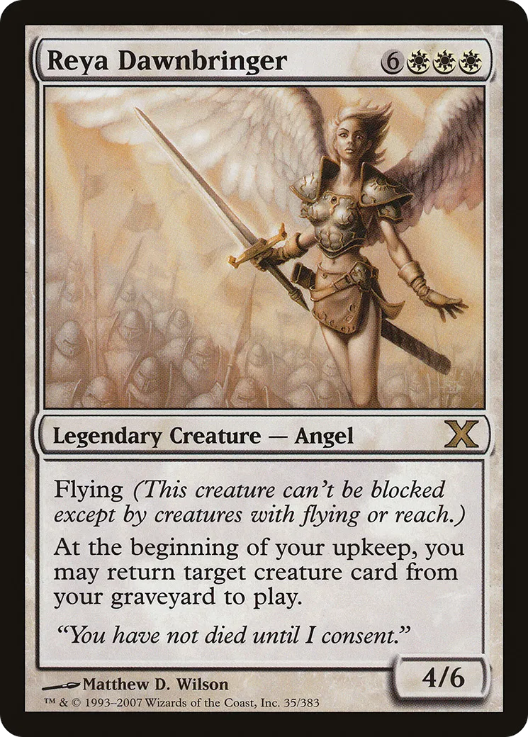 Reya Dawnbringer — Tenth Edition — Magic: The Gathering