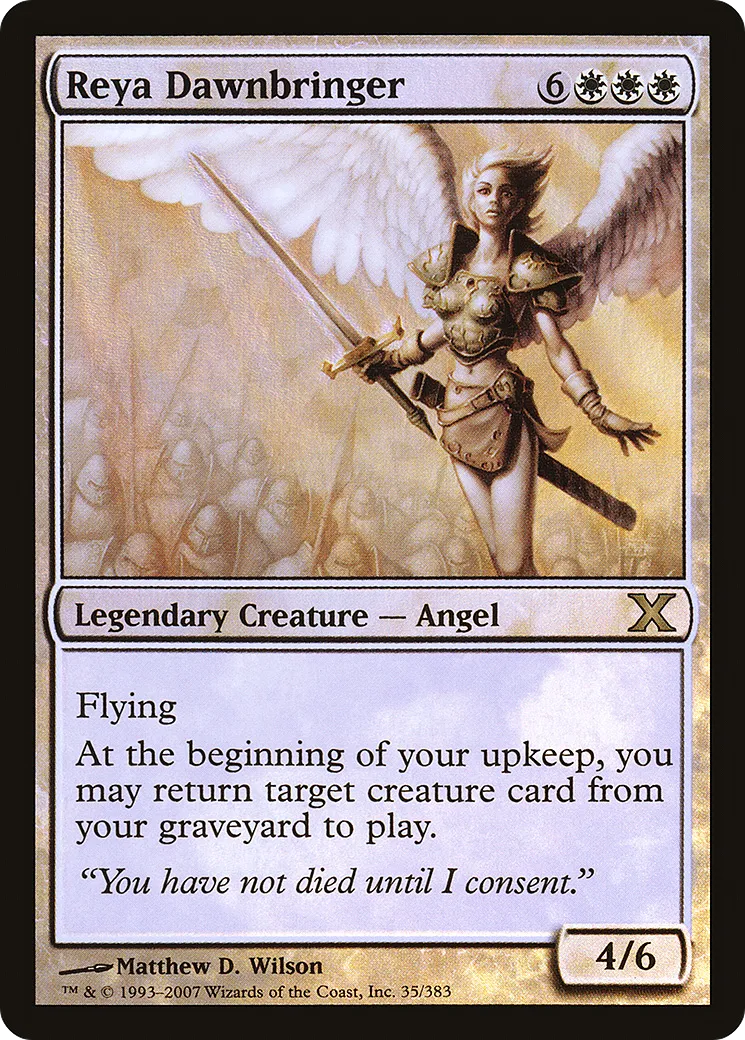 Reya Dawnbringer — Tenth Edition — Magic: The Gathering