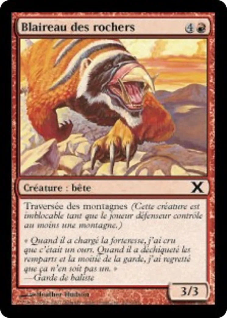 Blaireau des rochers — Tenth Edition — Magic: The Gathering