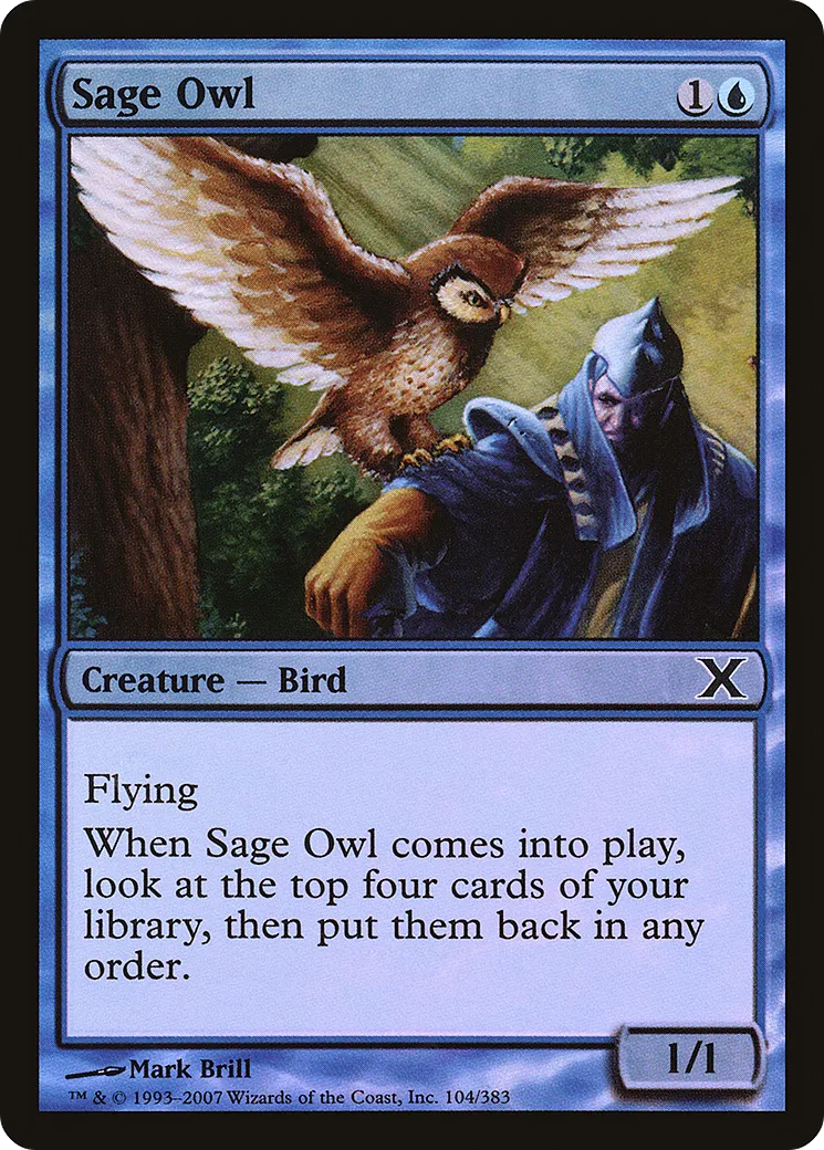 Hibou savant — Tenth Edition — Magic: The Gathering