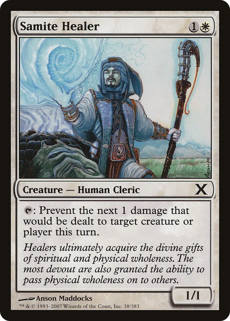 Samite Healer — Tenth Edition — Magic: The Gathering