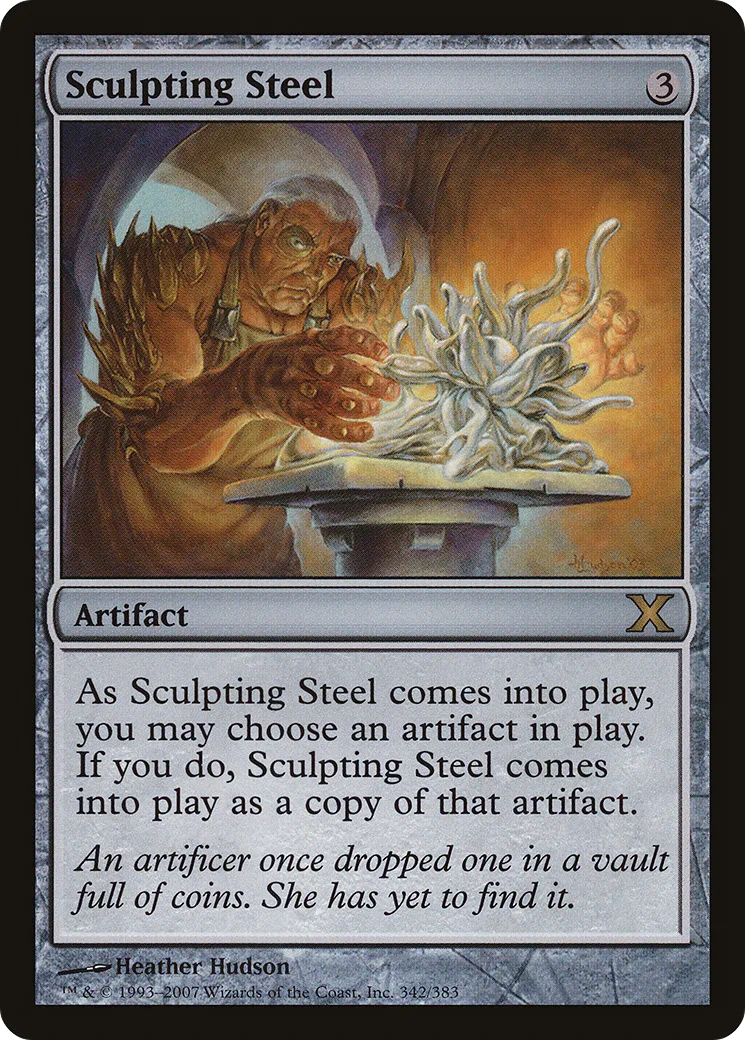 Sculpting Steel — Tenth Edition — Magic: The Gathering