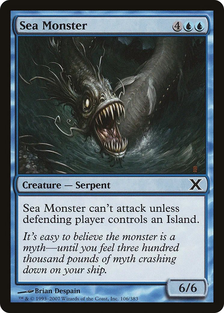 Sea Monster — Tenth Edition — Magic: The Gathering