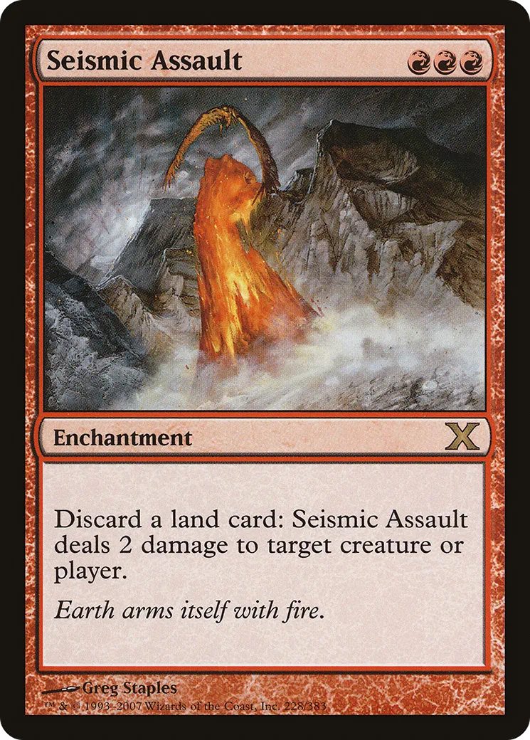 Seismic Assault — Tenth Edition — Magic: The Gathering