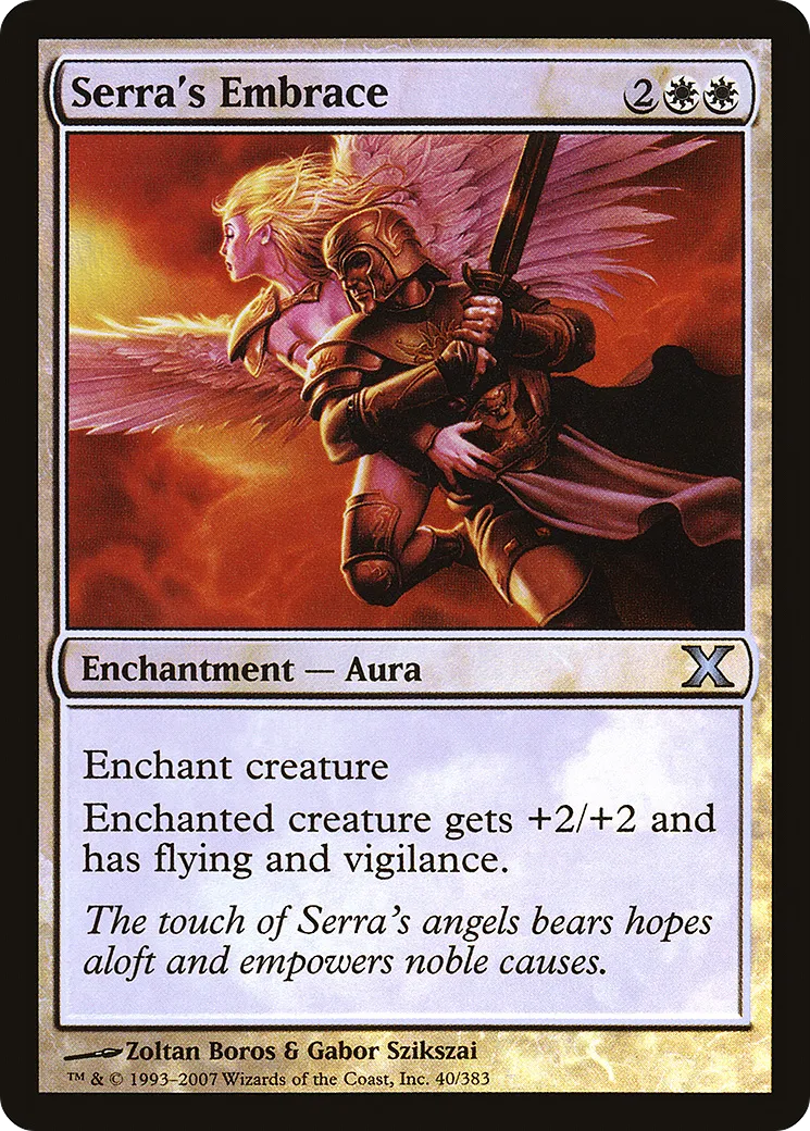 Serra's Embrace — Tenth Edition — Magic: The Gathering