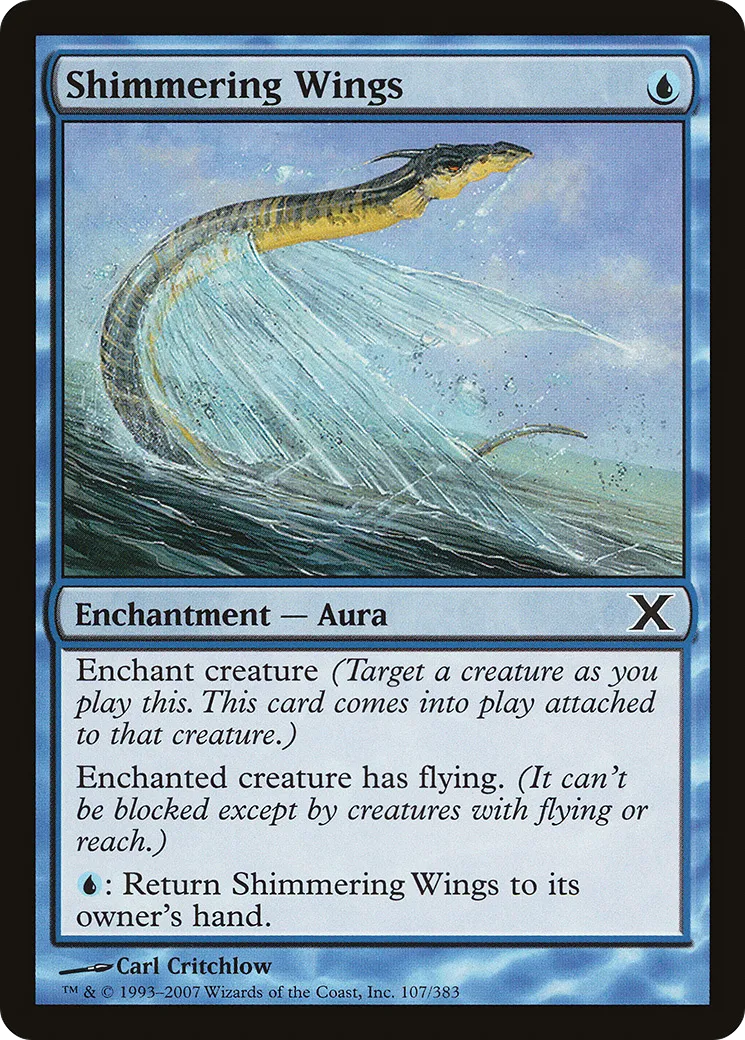 Shimmering Wings — Tenth Edition — Magic: The Gathering