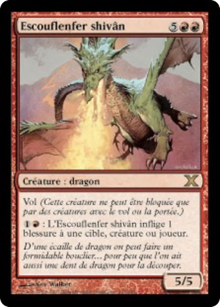 Escouflenfer shivân — Tenth Edition — Magic: The Gathering