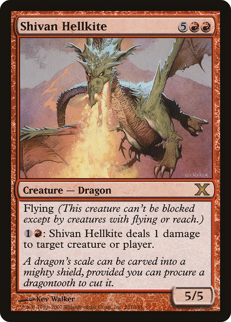Escouflenfer shivân — Tenth Edition — Magic: The Gathering