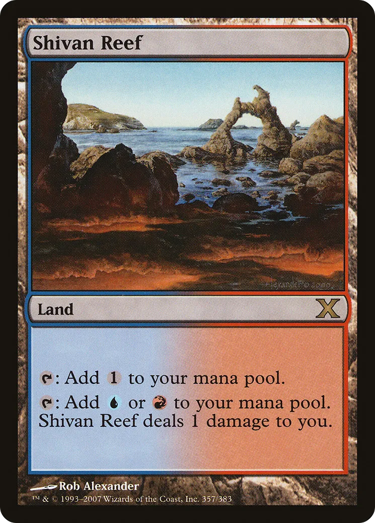 Shivan Reef — Tenth Edition — Magic: The Gathering