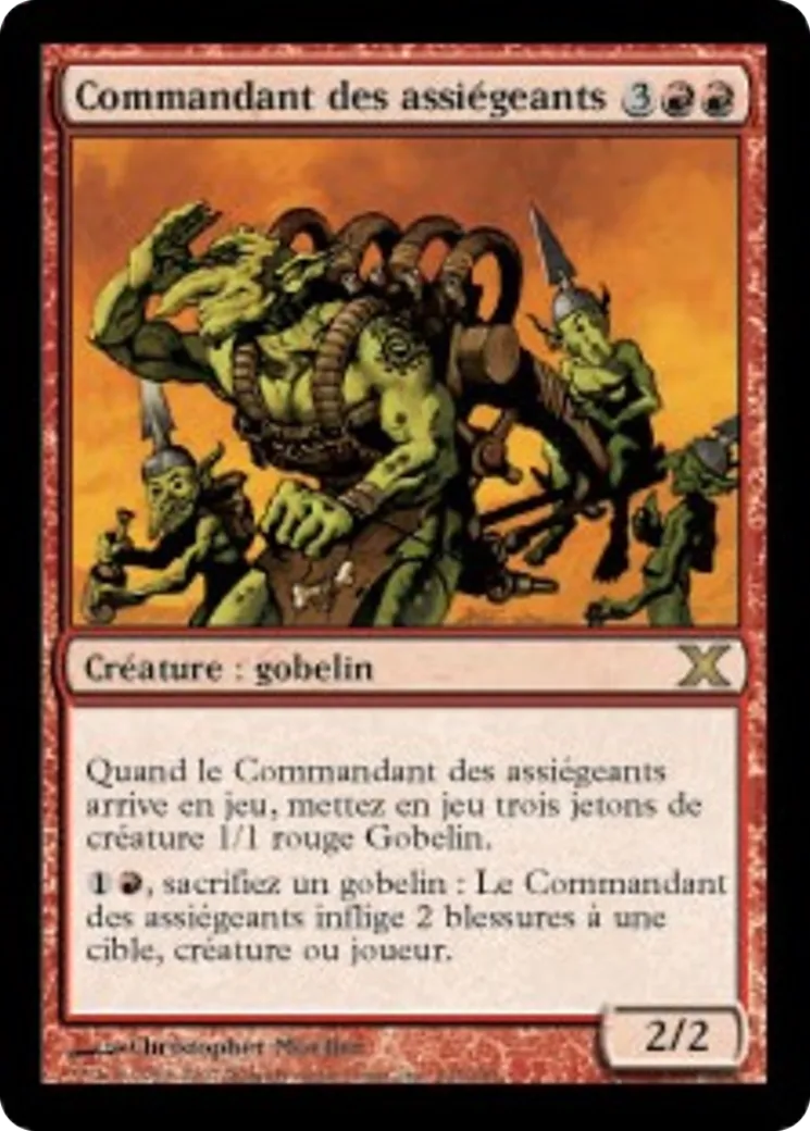 Commandant des assiégeants — Tenth Edition — Magic: The Gathering