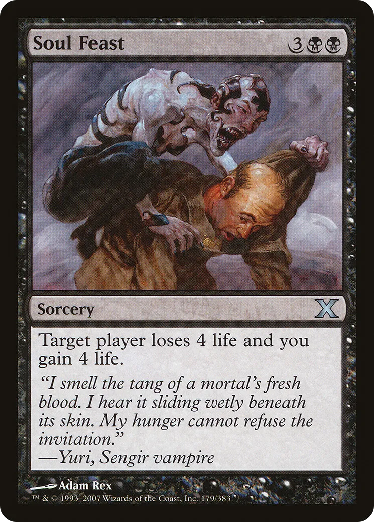 Soul Feast — Tenth Edition — Magic: The Gathering